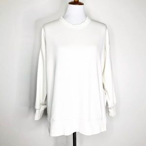 White aerie oversized desert sweatshirt